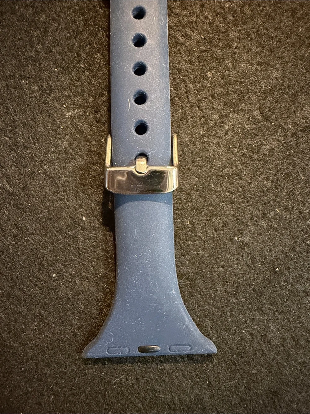 Apple Watch Blue Silicone Watch Strap Replacement